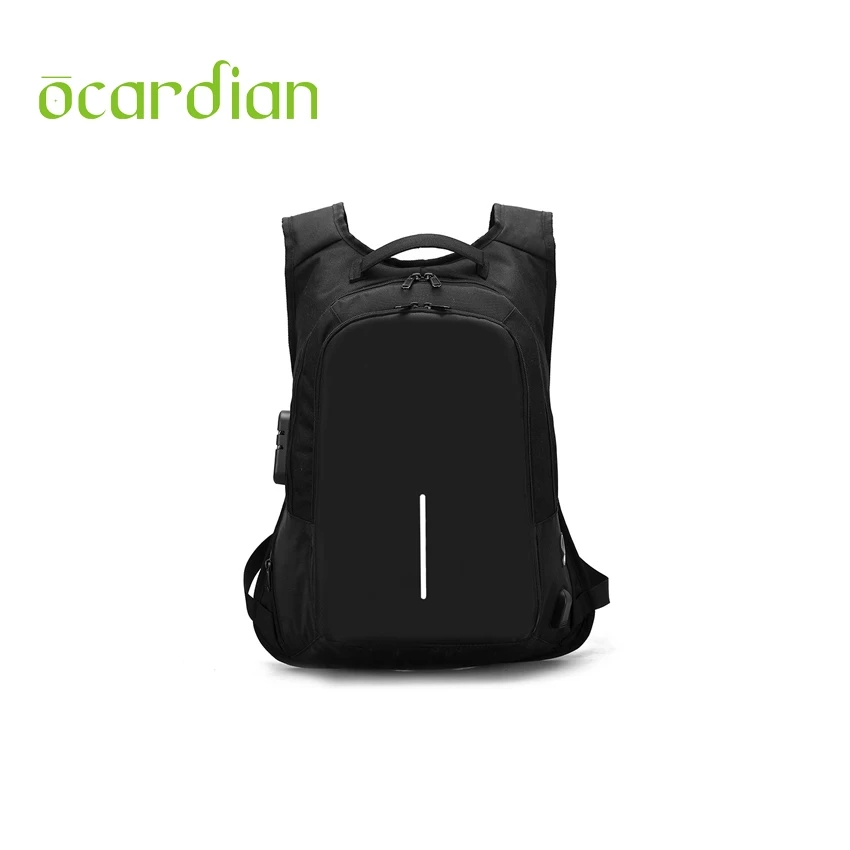 

Ocardian Male Backpacks new high quality Nylon External Charging Solid Waterproof Student Backpak Laptop backpack A 23