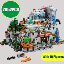 

NEW The Mountain cave Compatible with minecrafted Figures city model Building Blocks Bricks Kits Toy Children Gift kid