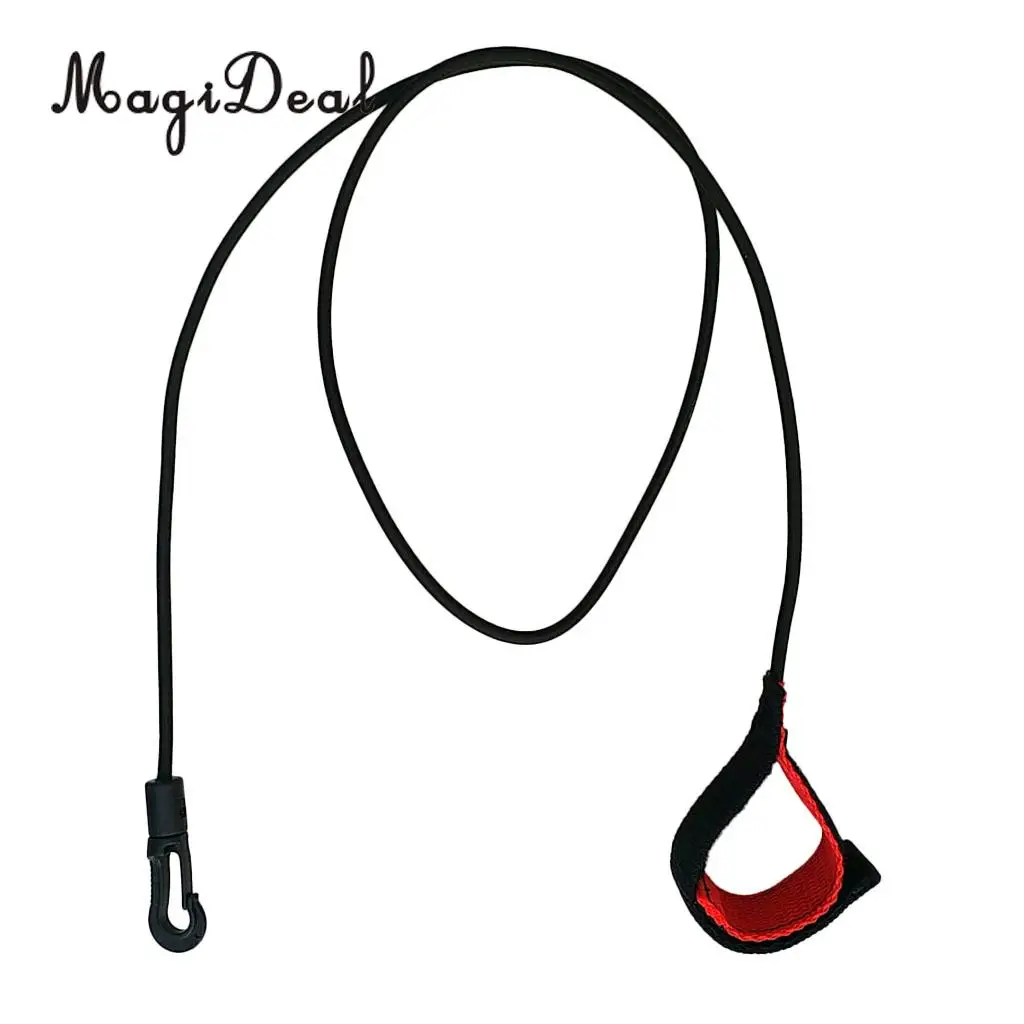 Heavy Duty 40 inch Stretch Paddle Leash Fishing Rod Holder Safety Lanyard for Kayak / Canoe / Boat / Surf / SUP Board