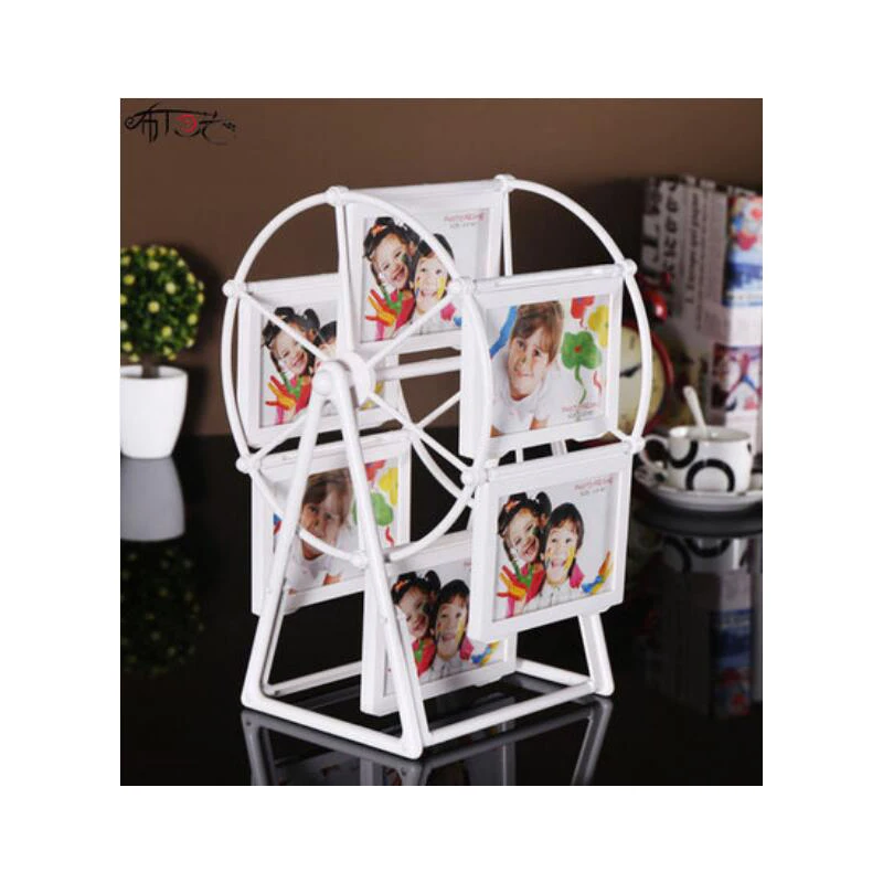 

Creative Ferris Wheel Photo Frame Rotating Windmill Photo Frame Set Children Photo Frame Wedding Gift Home Decor 5 Inch