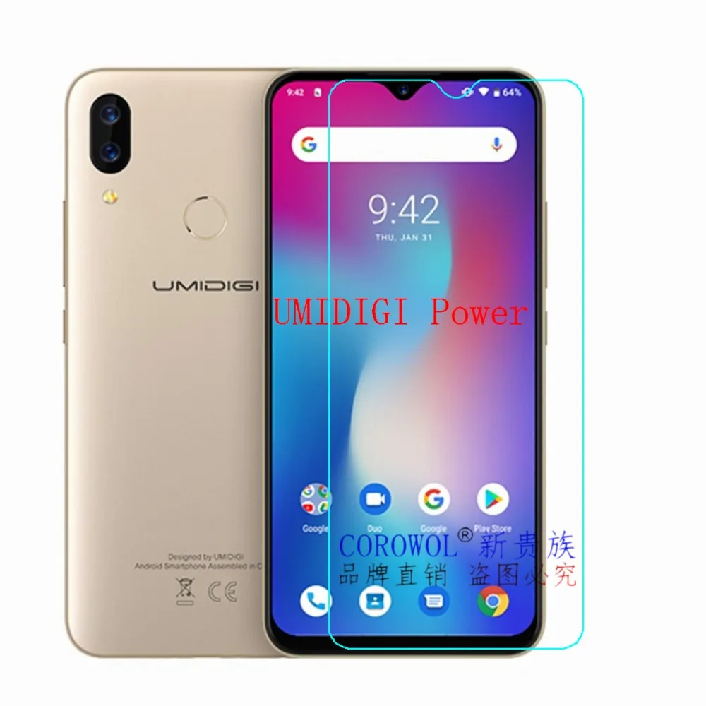 

9H Tempered Glass For UMIDIGI Power GLASS Protective Film Screen Protector cover Mobile phone For UMIDIGI Power