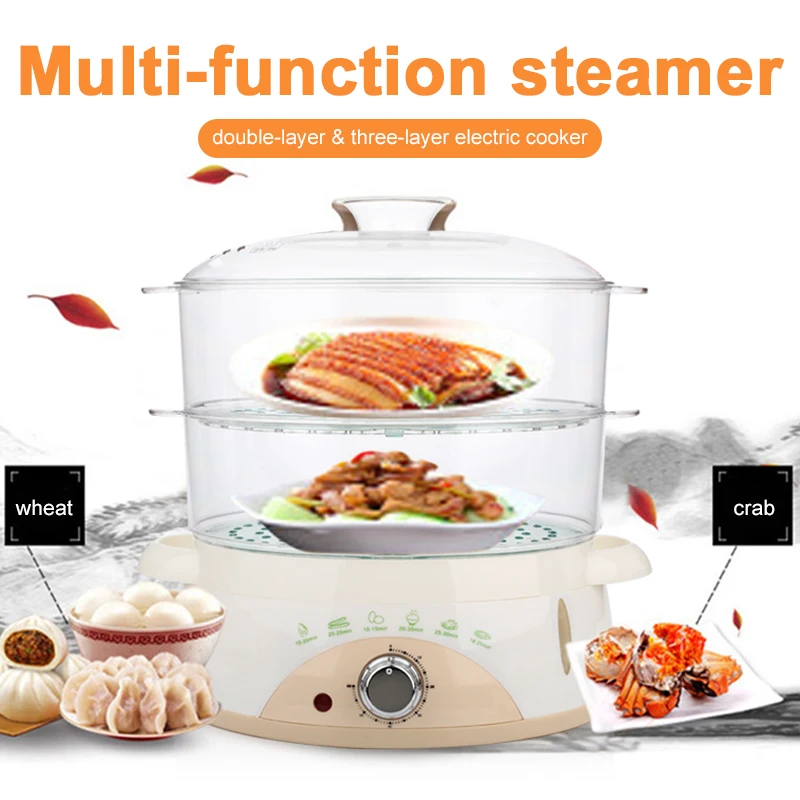 

Sterilizer Double Layer Electric Cooker Multi-Layer Steamer High Temperature Disinfection Easy To Store Rotation Timing