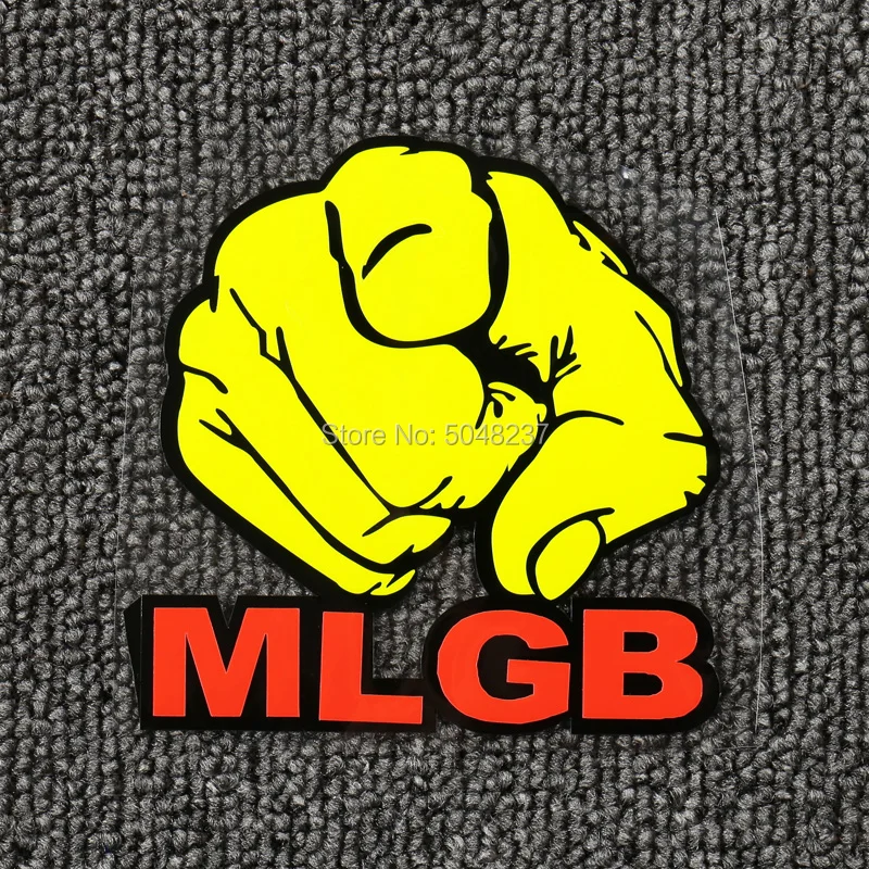 

FASP PVC fluorescent sticker red yellow mlgb Decal for motorcycle car Suitcase Refrigerator etc.