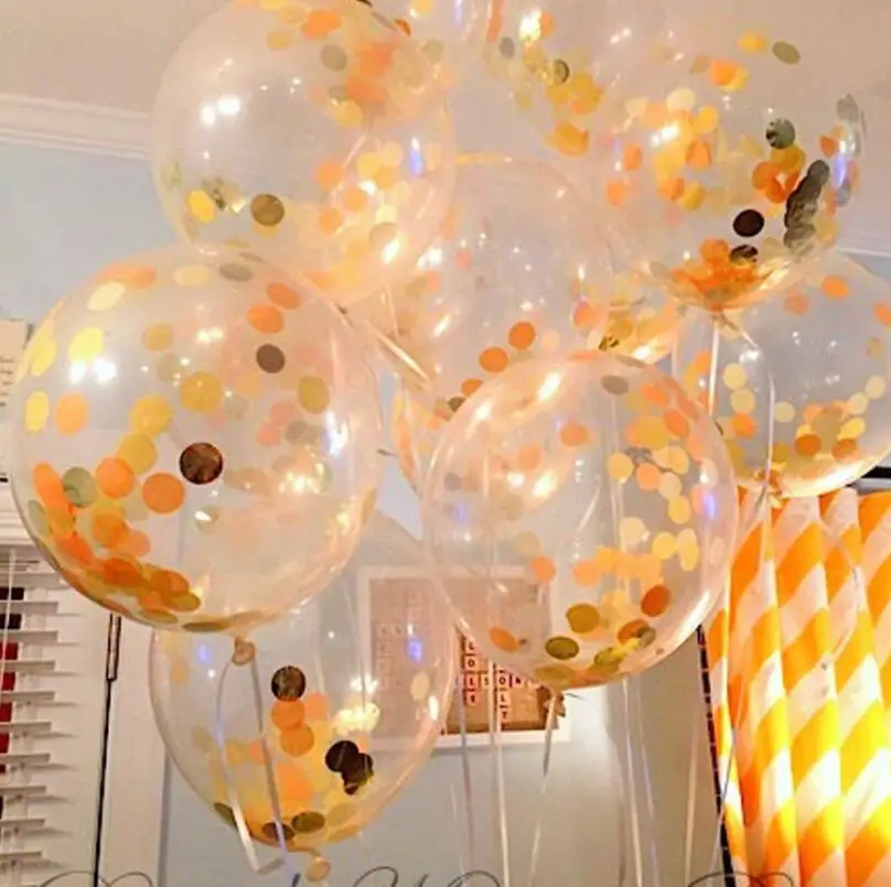 5 шт. 12 дюймов воздушные шары Diy вечерние свадебные украшения многоцветный воздушный шар "Конфетти" креативные Diy украшения на день рождения воздушные шары с блестками