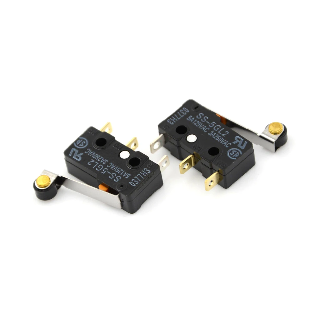 

2pcs/lot 3Pin Subminiature Basic SS-5GL2 Limit Switch Microswitch Hinge Roller Lever SPDT