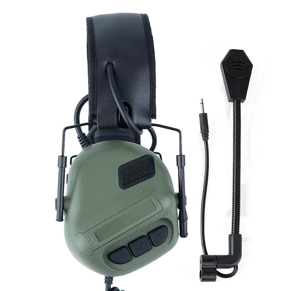 Fones de Ouvido Uso com Ptt Tático Padrão Militar Tiro Earmuff Walkie Talkie Rádio Airsoft Fone Ouvido 17 Fones de Ouvido tático & Acessórios