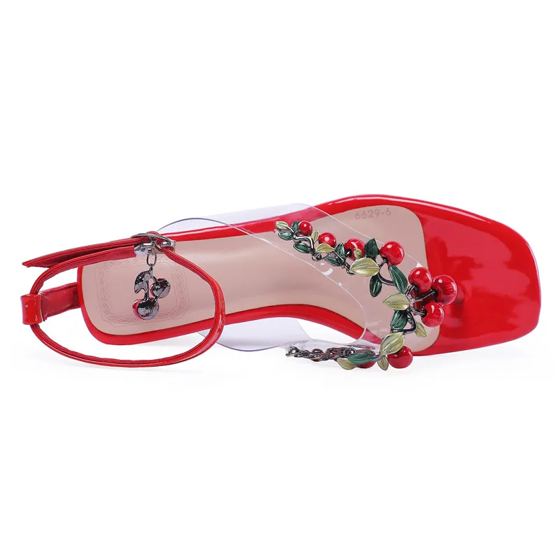 Prova Perfetto/сандалии с кристаллами; обувь из натуральной кожи; Свадебная обувь с бусинами; женские босоножки на квадратном каблуке; гладиаторы; большие размеры 46