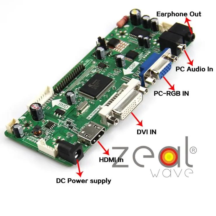 YXDS Profesional M.NT68676.2A HDMI DVI VGA Audio LCD LED Placa de Controlador de Pantalla DIY Kit de Monitor de Pantalla Conjunto