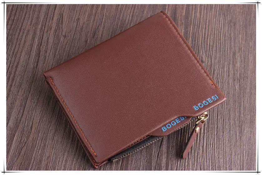 Brand New Men Wallet Coin Purse Credit Card holders Clutch Bifold Pocket Billfold ID Credit Card Holder New - Цвет: Коричневый