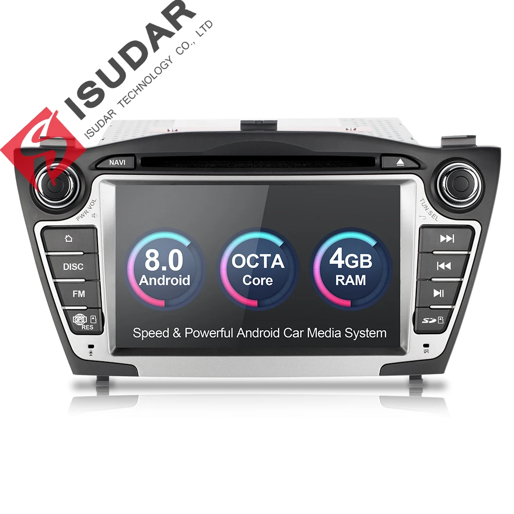 Clearance Isudar Car Multimedia Player GPS Android 8.0 2 Din For Hyundai/IX35/TUCSON Canbus Radio Rear View Camera Wifi Microphone DDR3 0