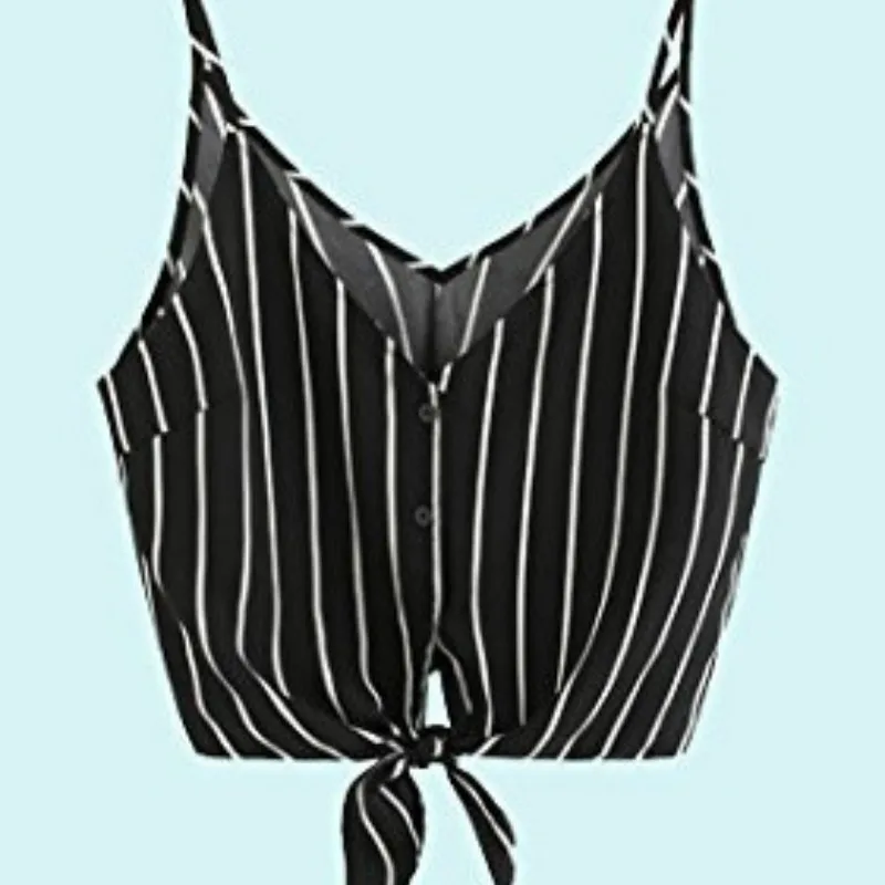 Двойной V средства ухода за кожей Шеи Cami Top для женщин Спагетти ремень спинки