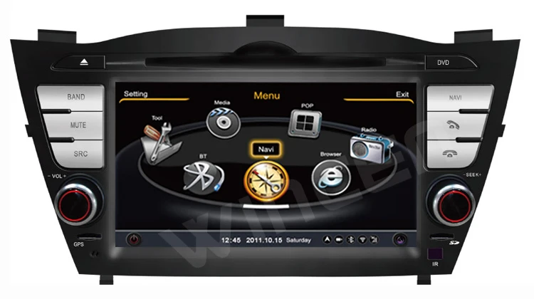 Perfect Car DVD for Hyundai IX35 2010 With Canbus 1G CPU 1080P 3G Host HD S100 screen audio video player Free shipping 1