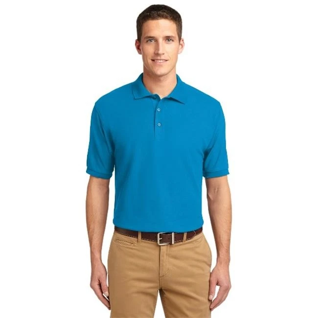Port Authority K500 Silk Touch Polo Turquoise - 3XL