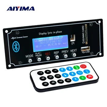 

AIYIMA 2.1 Bluetooth Decoder Board 12V MP3 Player Lossless Decoding Module Support APP AUX FM For Amplifiers Board Home Theater