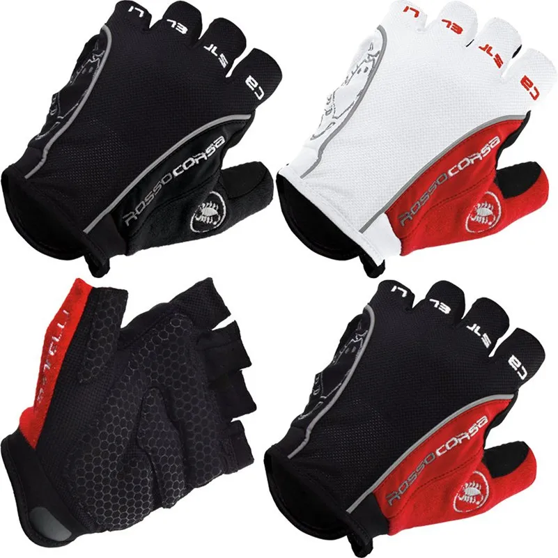 CASTE Bike Bicycle Fingerless Cycling Gloves for Racing  Motorcycle Mountain Sports in 2 Colors 3 Sizes M/L/XL send in 5 days