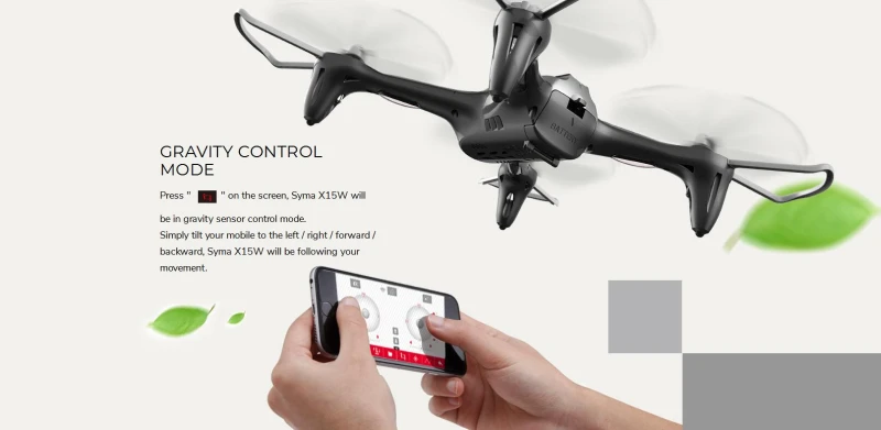 SYMA x15w Mini Дроны с Камера 0.3mp Квадрокоптер 2.4 г 6 оси Дрон видео в режиме реального