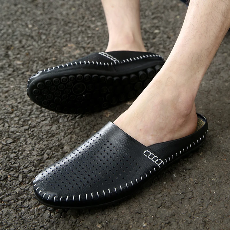 male slip on slippers