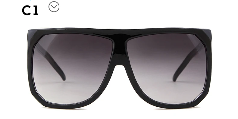 SORVINO Ретро негабаритных квадратных солнцезащитных очков женские роскошные брендовые дизайнерские модные большие тонкие солнцезащитные очки 90s Shield Shades SP153 - Цвет линз: C1