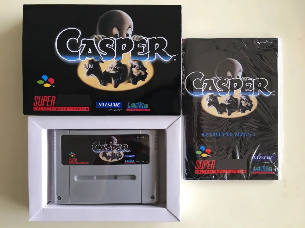 16 бит игр* CASPER(PAL Европейская версия! Коробка+ руководство+ картридж