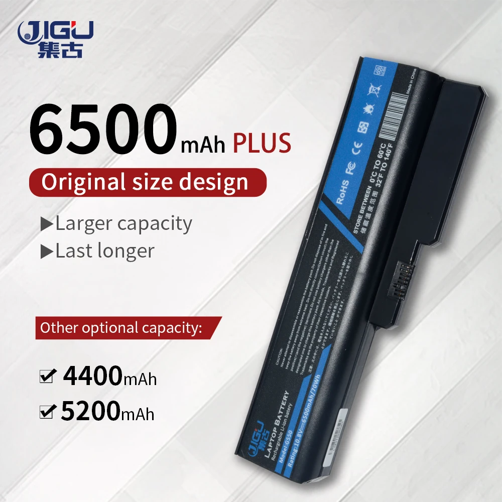 Аккумулятор JIGU для ноутбука Lenovo ASM 42T4586 42T4728 FRU 42T4727 L06L6Y02 L08L6C02 L08L6Y02 L08O6C02 L08S6C02 6