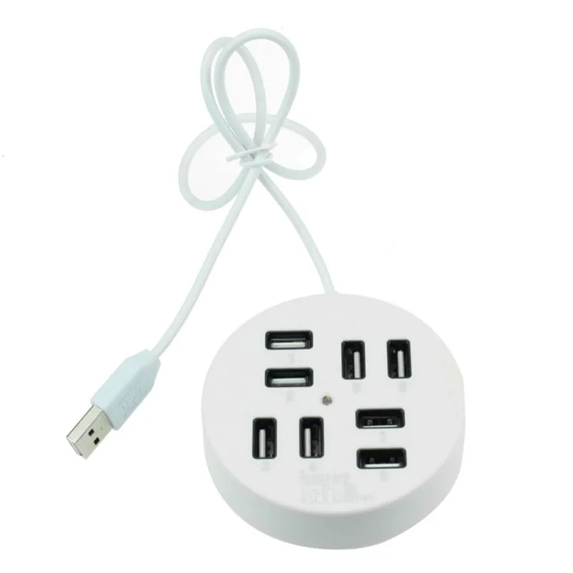 Бренд 8 с питанием от порта DeskUSB 2,0 сплиттер адаптер концентратор для LapPC Mac