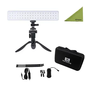 

NanGuang CN-T80C Handheld LED Video Light Car Fill-in Camera Photographic Lighting 3200K-5600K for Film Making Wedding CD50