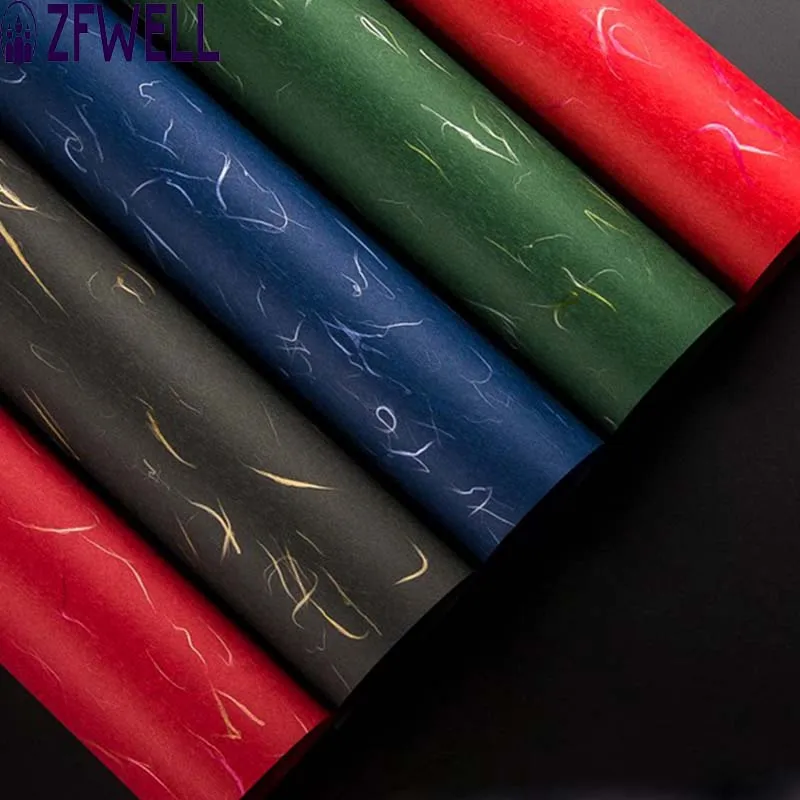 

ZFWELLChinese style gift wrapping paper wedding birthday party gift box mother's day father's day flower wrapping paper.