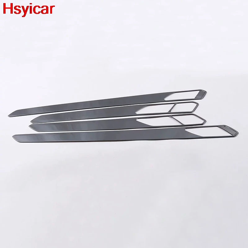 

Hsyicar For Volkswagen Tiguan MK2 2017 2018 2019 Inner Door Handle Bowl Sticker Cover Trim Interior Accessories StainlessSteel