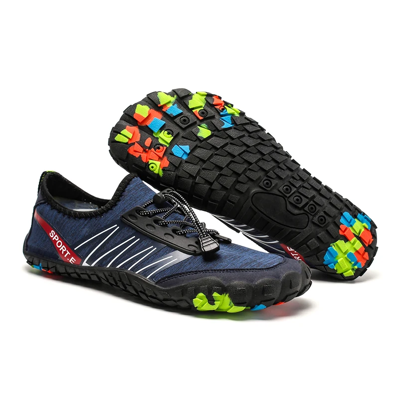 أكوا أحذية 2019 الصيف أحذية الرجال تنفس نعال شاطئ المنبع أحذية الكبار امرأة السباحة الصنادل جوارب الغوص الأحذية