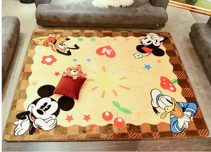 

Soft Comfortable Mickey Minnie Goofy Home Slip-Proof Soft Carpet