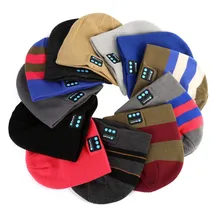 New Hot Smart Warm Soft Casual Hat Wireless Bluetooth Cap Headphone Headset Speaker Unisex