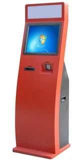 

19 inch with printer card attendance terminal self service all in one computer touch screen Automatic card reader kiosk