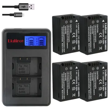 

4pcs DMW-BMB9 DMW-BMB9E DMW BMB9 Battery + LCD Dual USB Charger for Panasonic Lumix DMC FZ40K FZ45K FZ47K FZ48K FZ60 FZ70 FZ100