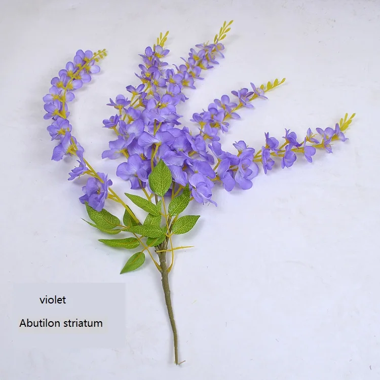 Campanula purple 2 Растений глицинии Висячие шелковые цветы искусственные виноградные Цветы Свадебный домашний декор Флорес Искусственные цветы para decoracion hogar - Цвет: Campanula purple 2