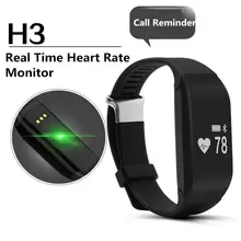 New Coming Health Band H3 Smart Band With Heart Rate Monitor Intelligent Wrist Bracelet Sleep tracker Wristband for iphone 7