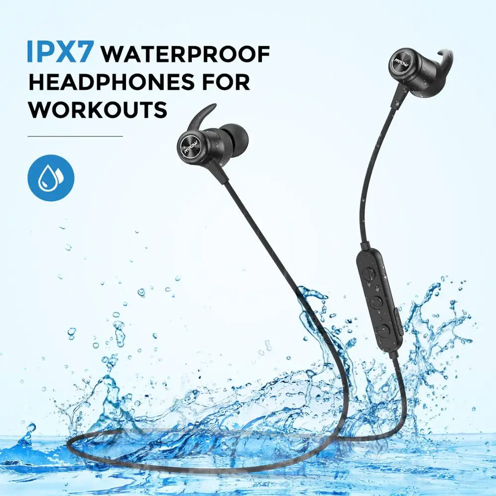 Mpow S11 APTX Bluetooth 5,0 наушники Магнитный дизайн IPX7 Wateproof 9H время воспроизведения CVC6.0 Шумоподавление для спортивных смартфонов