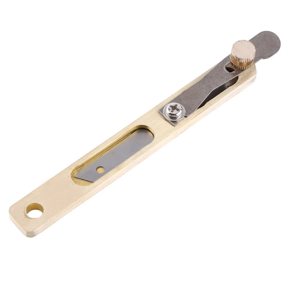 

1PCS Copper+ Stainless Steel Positioning Line Strip Cutter Leather Craft Cutting Tool Positioning Cutter Line Strip Knife
