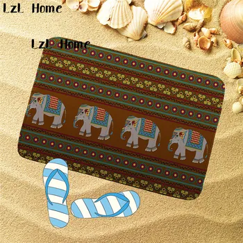 

LzL Home Fashion Mandala Pattern Bathroom Non-slip Style Pedestal Rug Lid Toilet Cover Bath Mat Gifts Sets Bath Pad Home Decor