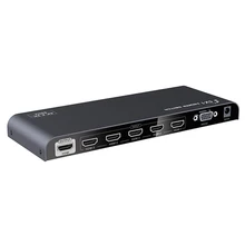 New HDMI 2.0 Switch HDMI Switcher 5×1 Audio Video Converter 4Kx2K@ 30/60Hz 1080P 3D with Remote Control RS232 Support HDCP2.2