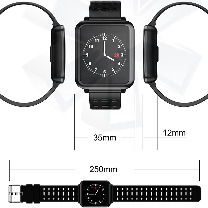 Q8 Smartwatch IP67 Waterproof Wearable Device Bluetooth Pedometer Heart Rate Monitor Color Display Smart Watch For Android/IOS