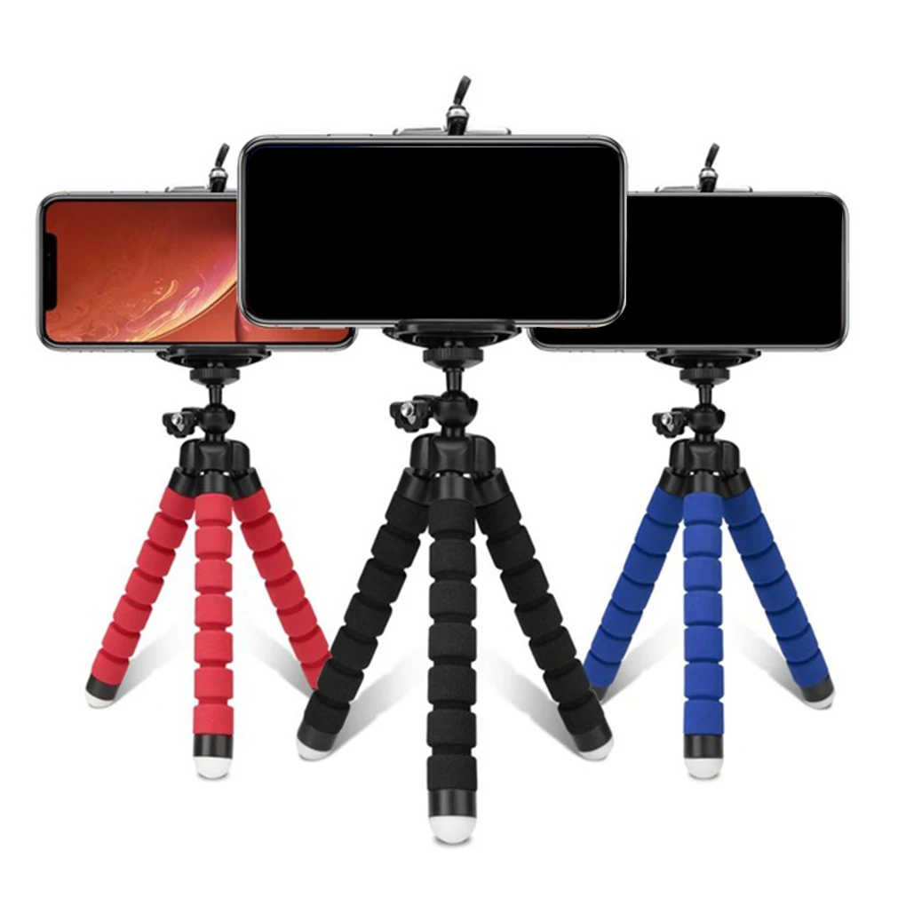 

Portable Flexible Sponge Adjustable Octopus Tripod Phone Holder Mount Bracket Car Stand Replacement for GoPro ORP