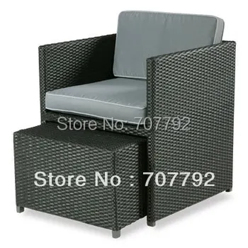 

free 8mm Tempered Glass Top outdoor terrace furniture Cubic Dining table&chair