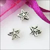 80Pcs Antiqued Silver Color Tiny Star Spacer Beads Charms 6mm ► Photo 2/5