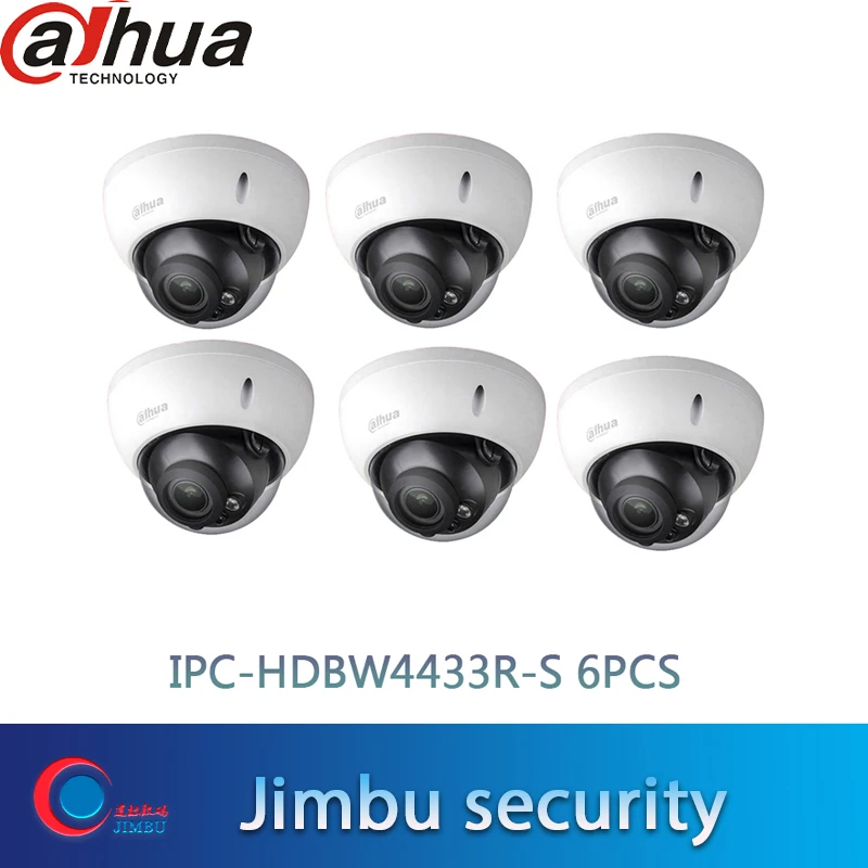 

DH-IPC-HDBW4433R-S dahua 4 mp poe IP camera 4mp vandal dome poe camera 6PCS
