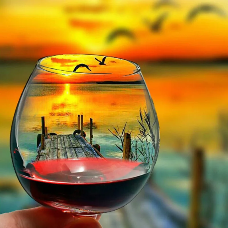 

5D Diamond Embroidery Glass Scenery Cross Stitch DIY Diamond Painting landscape Diamond rhinestones Home Decor love gift