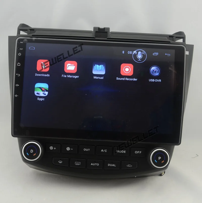 Cheap 10.1" Quad core 1024*600 HD screen Android 8.1 Car GPS radio Navigation for Honda  Accord 2003-2007 with 4G/Wifi DVR OBD 1080P 5
