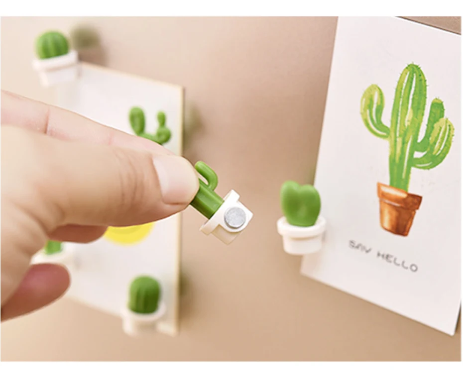 Mini Succulent Plant magnets for refrigerators for Kitchen 10