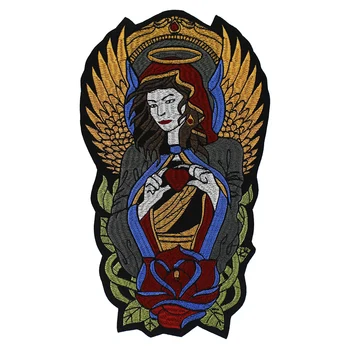 

Holy Father God Embroidery Iron on Sticker Applique Patches for Jacket Back Badges Clothes Decorated Accessories 5 pieces