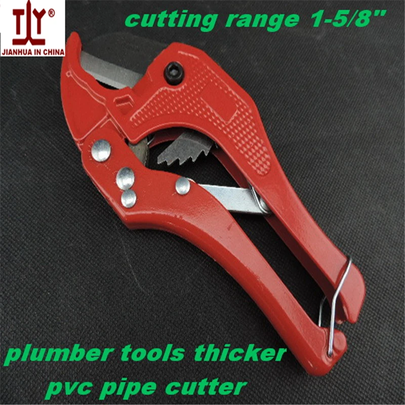 1-5/8" PVC Pipe PEX Tube Cutter Cutting Tool Hose Ratchet Up Style Steel NEW 