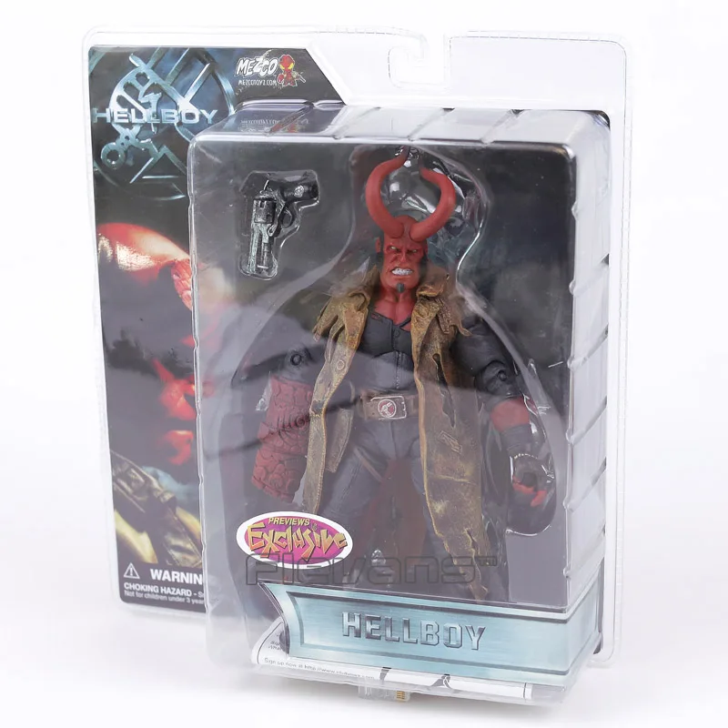Mezco Хеллбой с Книги об оружии ПВХ фигурку Коллекционная модель игрушки 8 "20 см